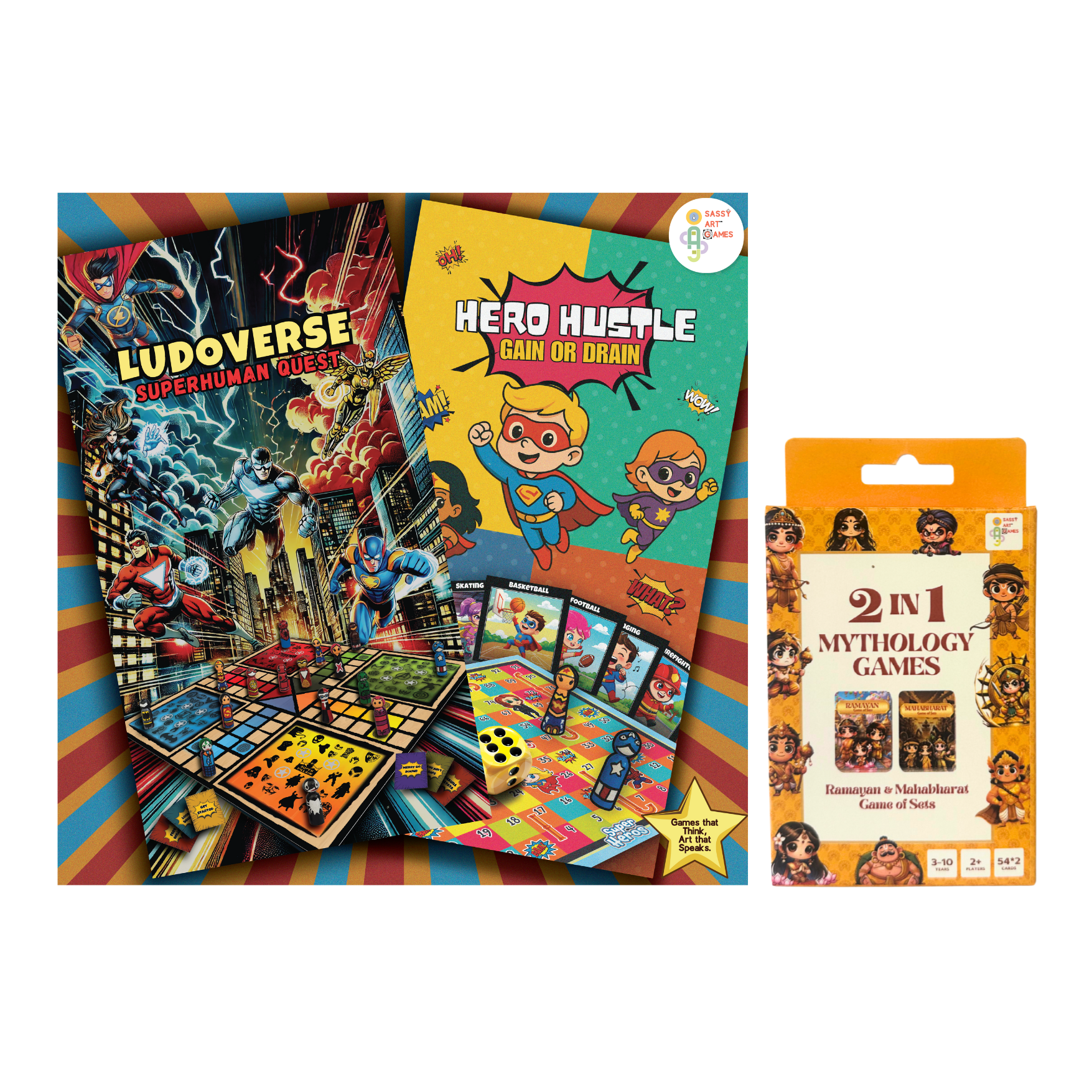 LudoVerse * Hero Hustle + Ramayan & Mahabharat: Game of Sets