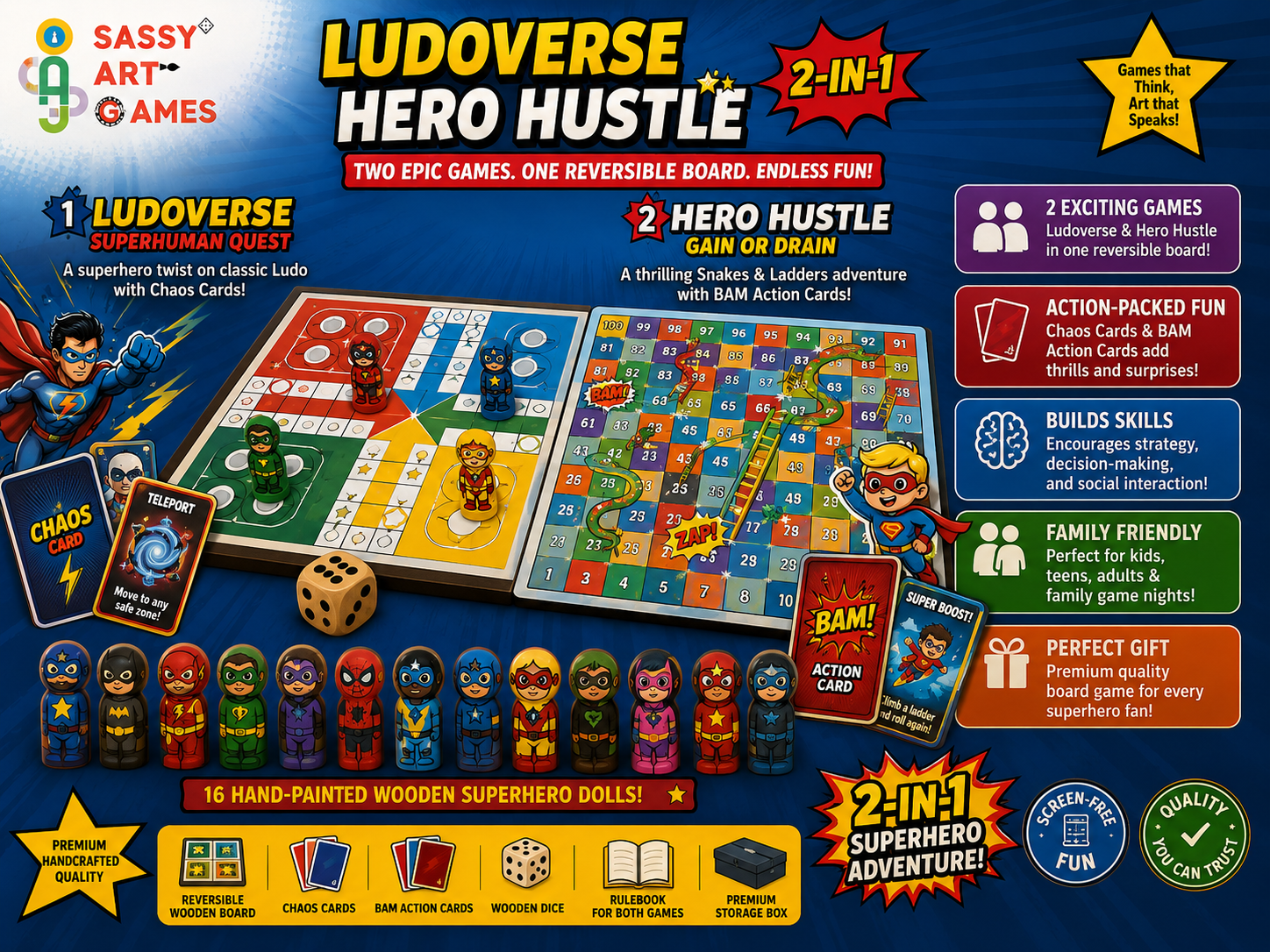 LudoVerse * Hero Hustle – Frequently Asked Questions About the Ultimate 2-in-1 Superhero Board Game