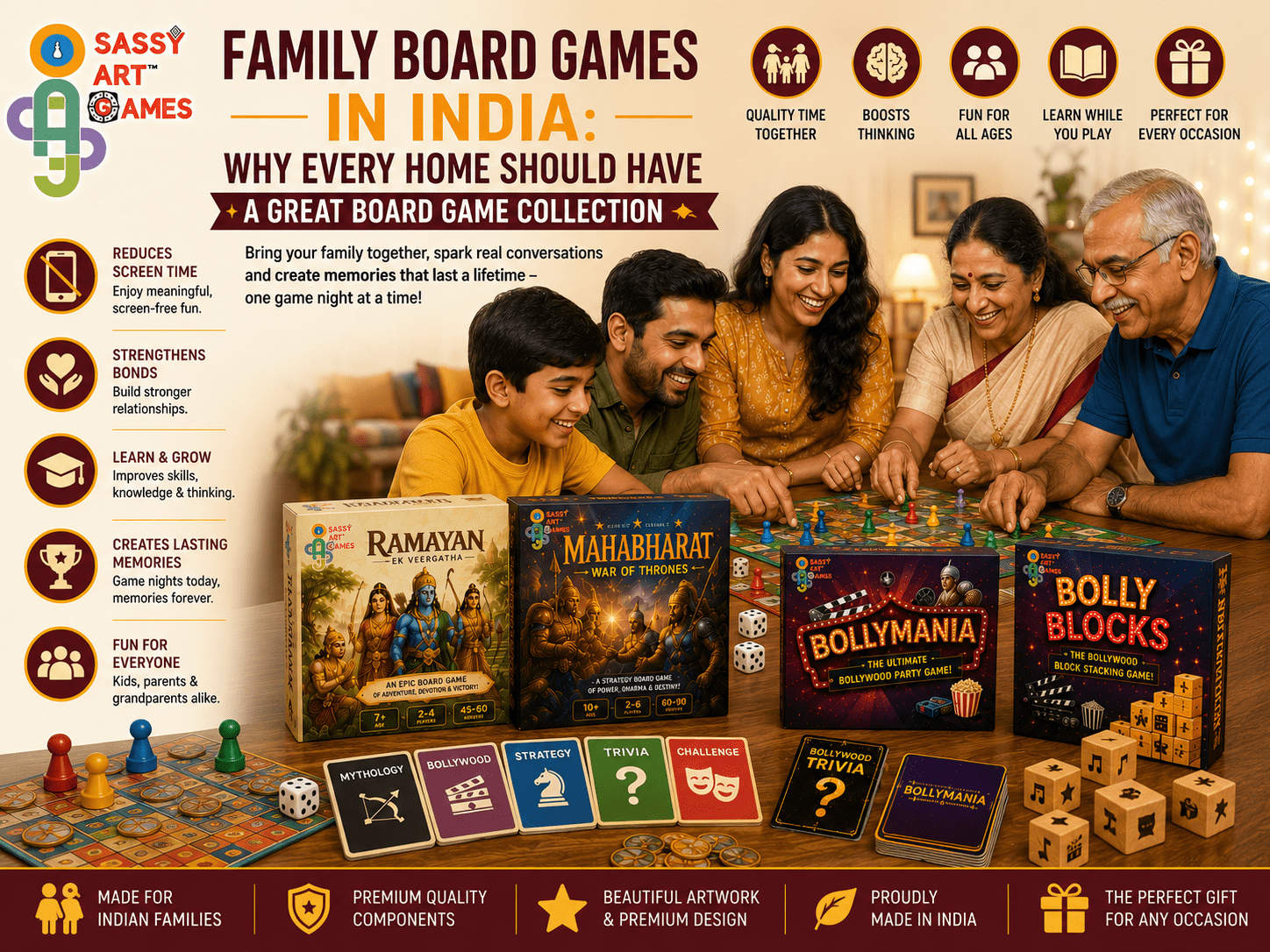 Family Board Games in India: Why Every Home Should Have a Great Board Game Collection