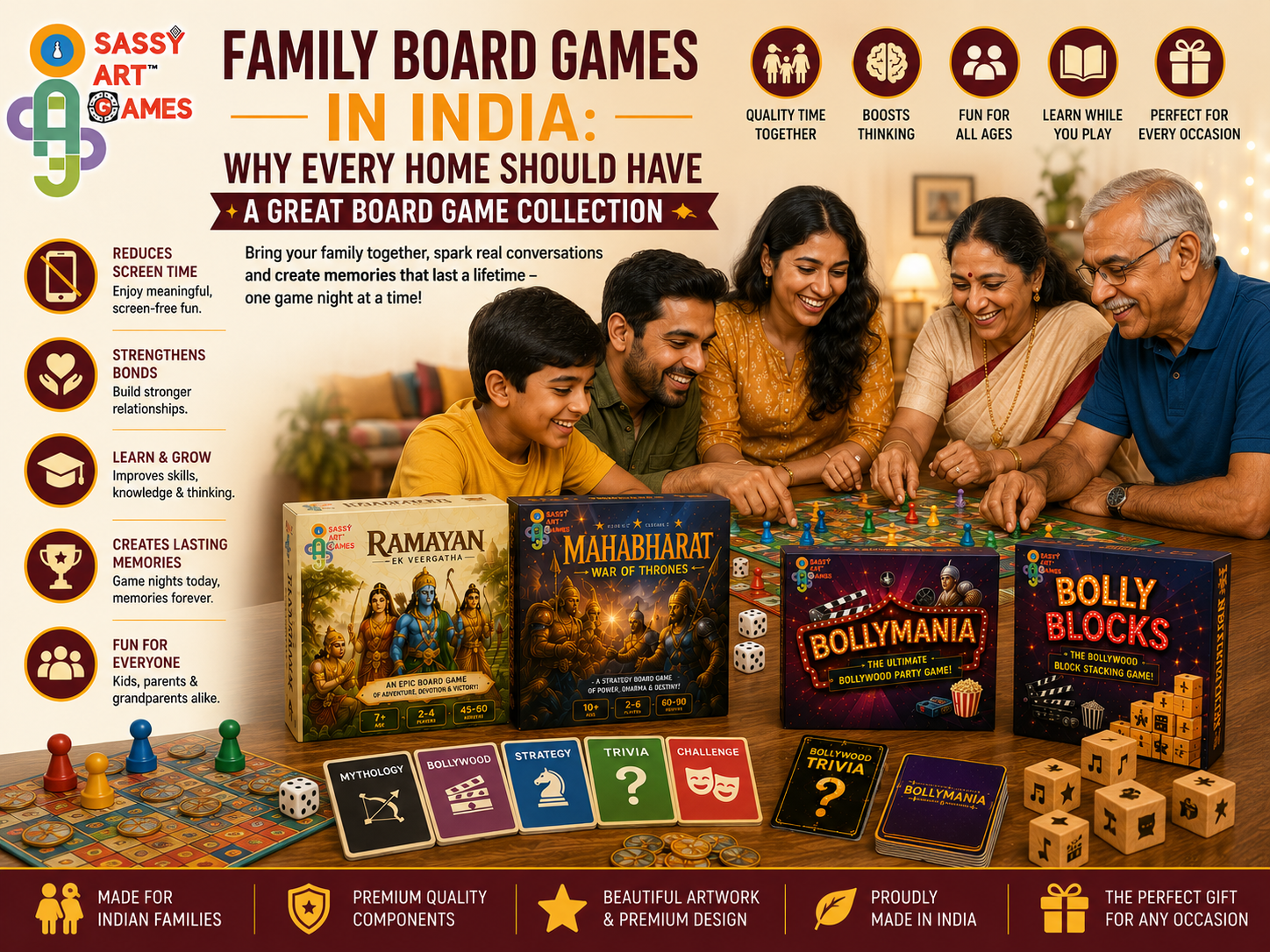 Family Board Games in India: Why Every Home Should Have a Great Board Game Collection