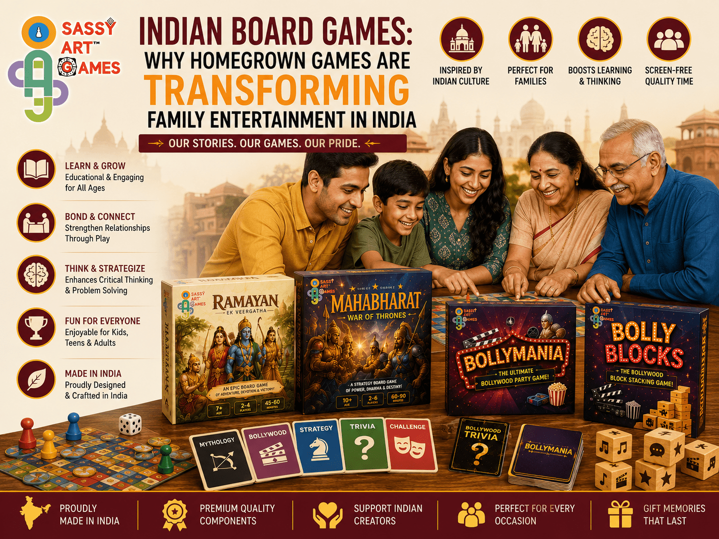 Indian Board Games: Why Homegrown Games Are Transforming Family Entertainment in India