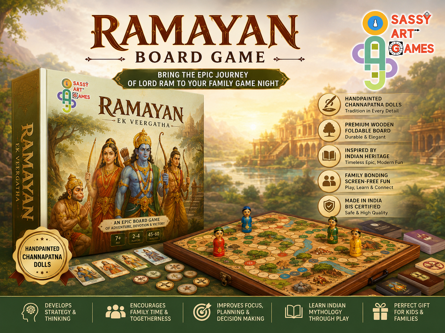 Ramayan Board Game: Bring the Epic Journey of Lord Ram to Your Family Game Night