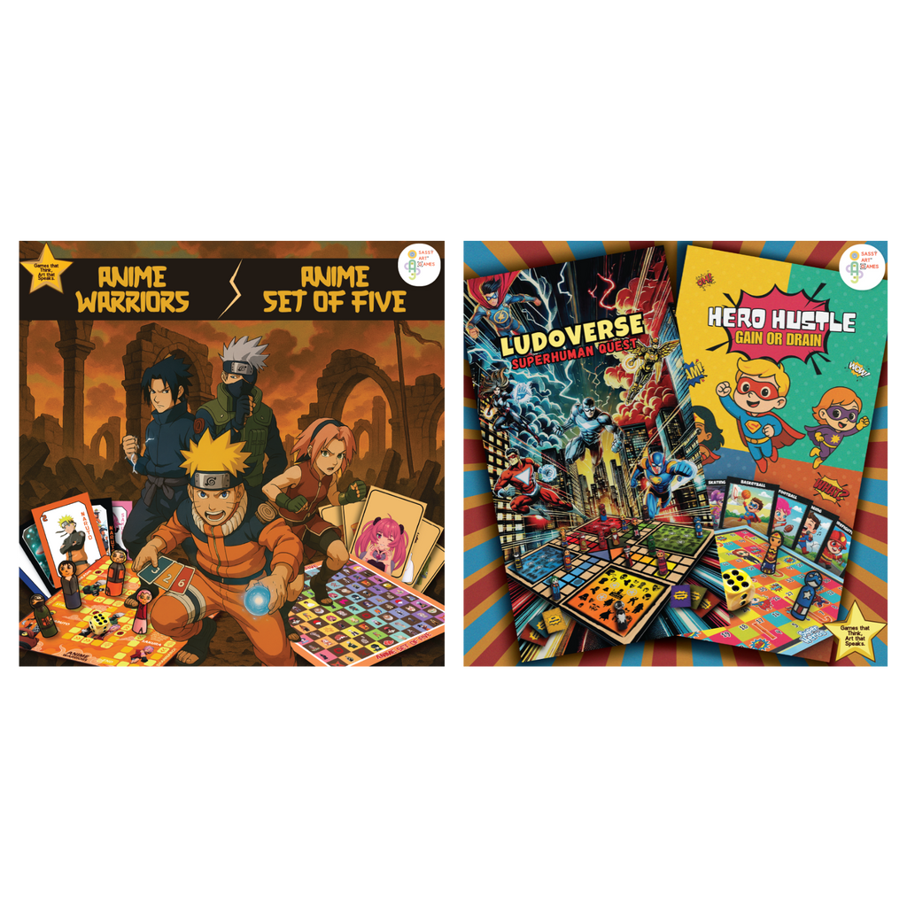 Anime Warriors * Anime Set of Five + LudoVerse * Hero Hustle