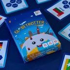 Globetrotter Flagged card game country cards showing national flags capital cities currencies languages and famous landmarks